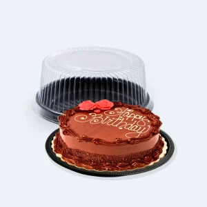 CT 29 Embalagem Para Bolos Base Preta – Tampa Cristal